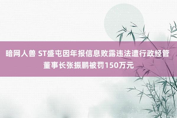 暗网人兽 ST盛屯因年报信息败露违法遭行政经管 董事长张振鹏被罚150万元