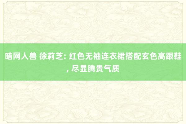 暗网人兽 徐莉芝: 红色无袖连衣裙搭配玄色高跟鞋， 尽显腾贵气质